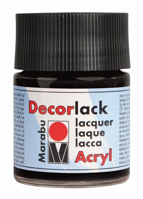 MarabuDecorlack Acryl 50ml schwarz-Preis für 0.0500 LiterArtikel-Nr: 4007751098085