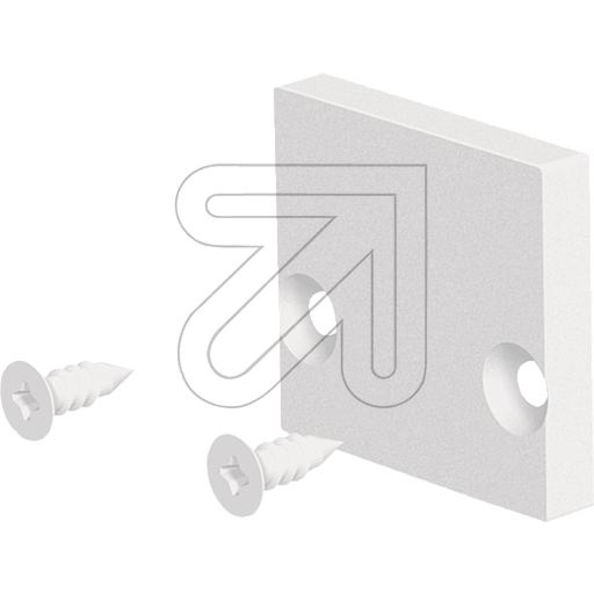 EVNAluminum end cover plate white APFWEAPArticle-No: 686105