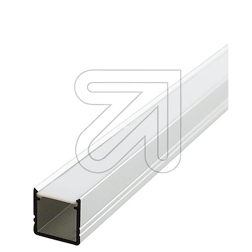 EGBaluminum mounting profile set W12xH12mm, L2000mm for stripes max.B8mm, slide/click cover opalArticle-No: 686625