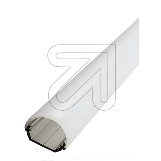 EGBaluminum corner profile set 45 °, W17.5x17.5mm, L2000mm for stripes max. W10mm, round cover opalArticle-No: 686760