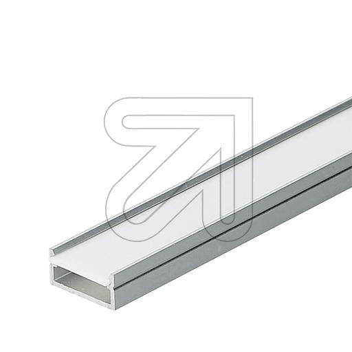 EGBaluminum mounting profile set W14.4xH6.6mm, L2000mm for stripes max. W12mm, slide/click cover opalArticle-No: 688015
