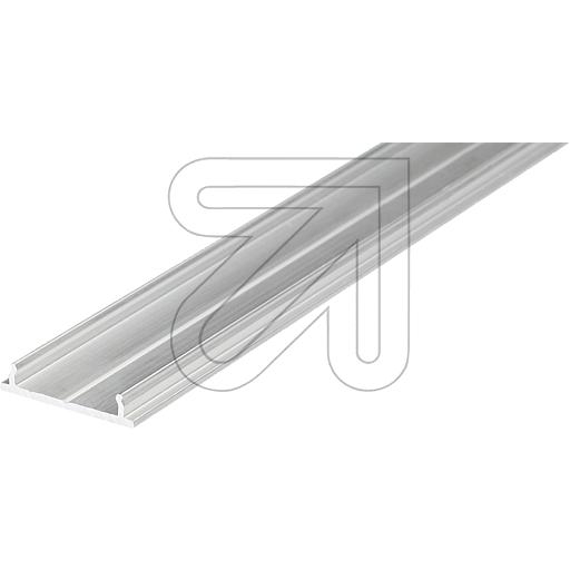 EGBaluminum add-on profile rail 18x4mm, L2000mm for strips max. W12mm, box contents: 5 pieces-Price for 5 pcs.