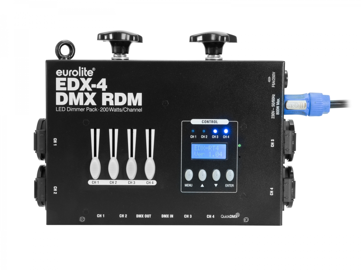 EUROLITEEDX-4 DMX RDM LED Dimmer Pack