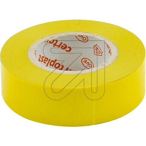 CertoplastInsulating tape yellow L10m/W15mm-Price for 10 meterArticle-No: 720115
