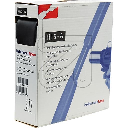 HellermannShrink tubing box 3: 1 HIS-A-24/8 308-12400-Price for 3 meterArticle-No: 724150
