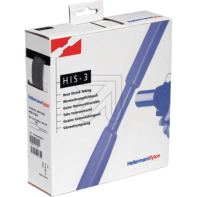 HellermannShrink tubing box 3:1 HIS-3-12.0/4.0 308-31200-Price for 5 meterArticle-No: 724230