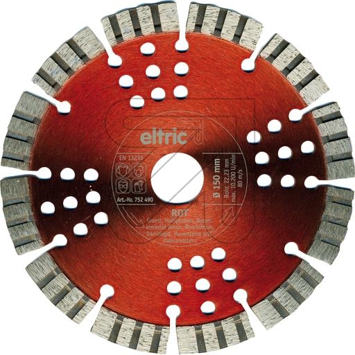 eltricDiamond cutting disc 150mm redArticle-No: 752490