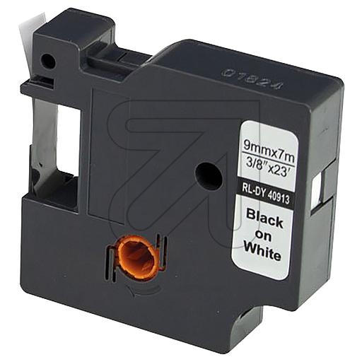 EGBLabel tape compatible D1 40913 white/black 9 mmArticle-No: 758085
