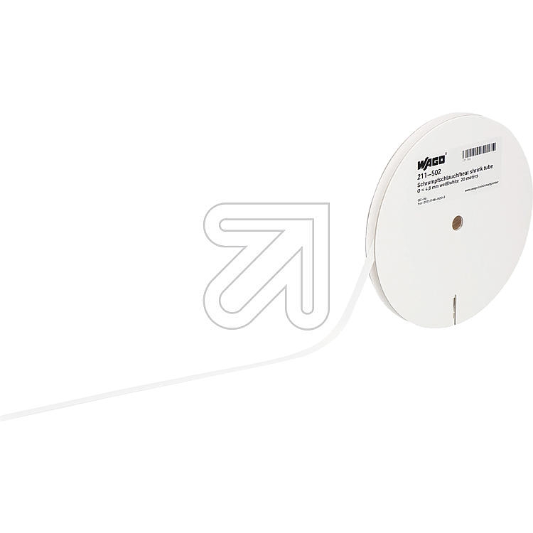 WagoShrink tubing, white 211-502-Price for 20 meterArticle-No: 758145