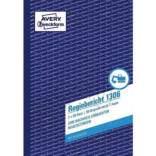 AVERY ZweckformZweckform directorial report 2x50 sheets, DIN A5 1306