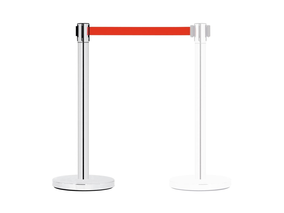 GUILPST-11 Barrier System with Retractable Belt (red)