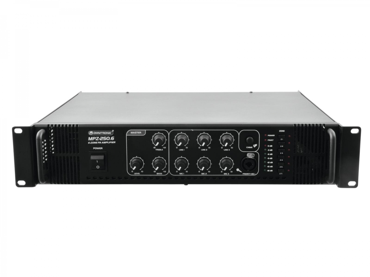 OMNITRONICMPZ-250.6 PA Mixing AmplifierArticle-No: 80709731