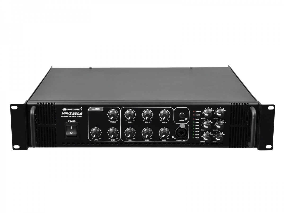 OMNITRONICMPVZ-250.6 PA Mixing AmplifierArticle-No: 80709786