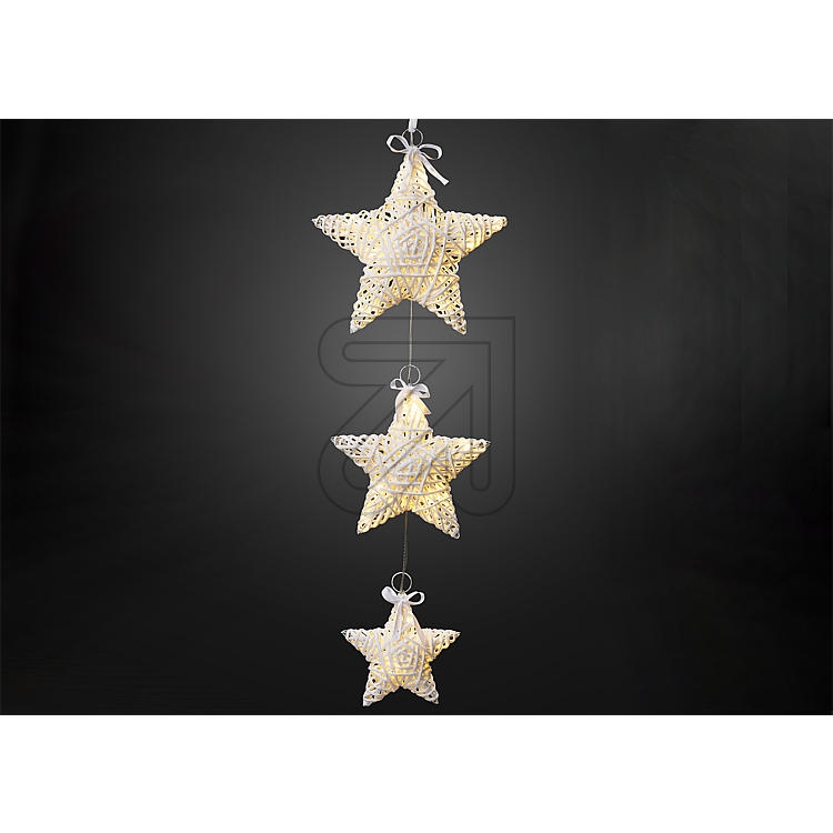 hellumLED hanger with rattan stars 525175Article-No: 820240