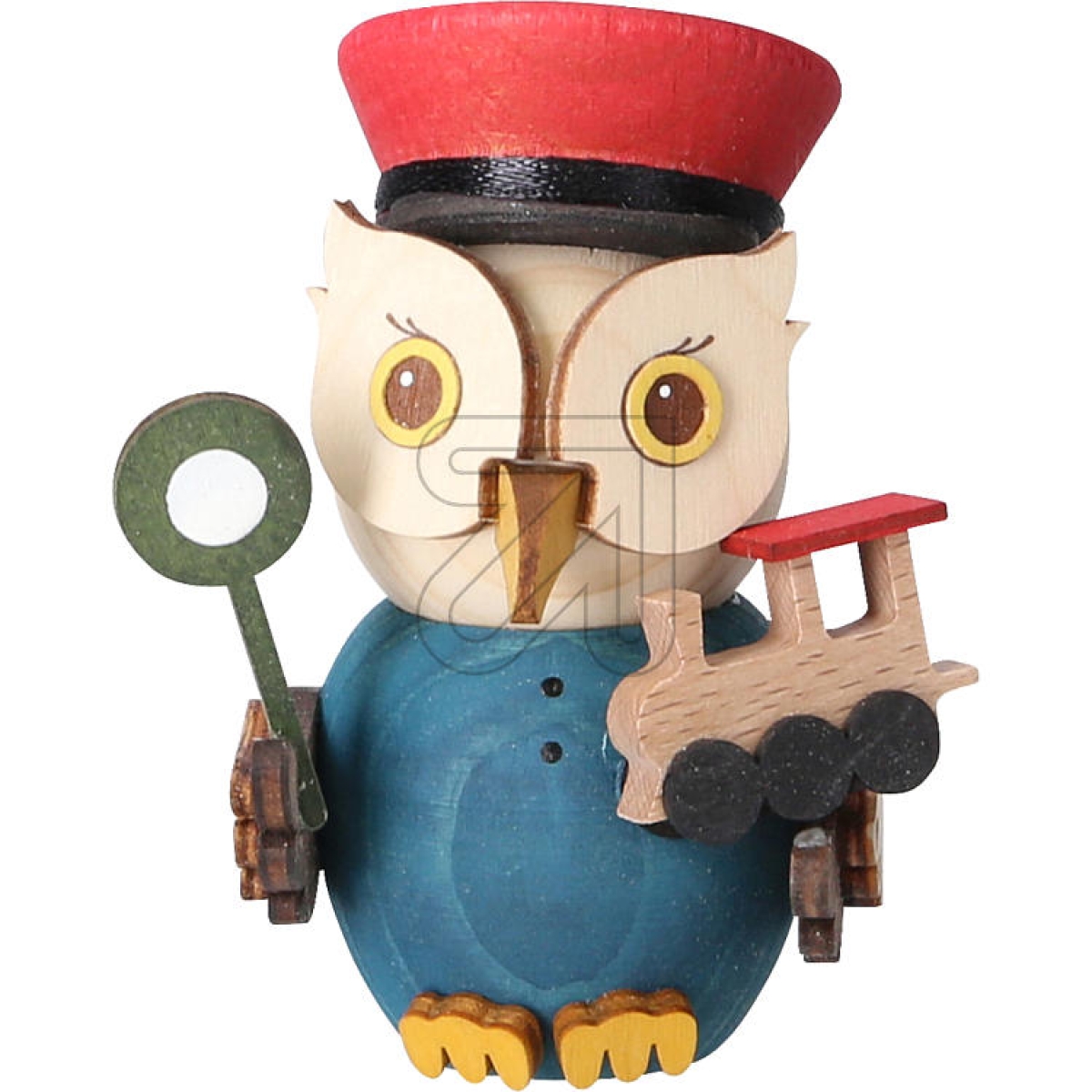 Drechslerei KuhnertMini owl railway worker 37352Article-No: 822020