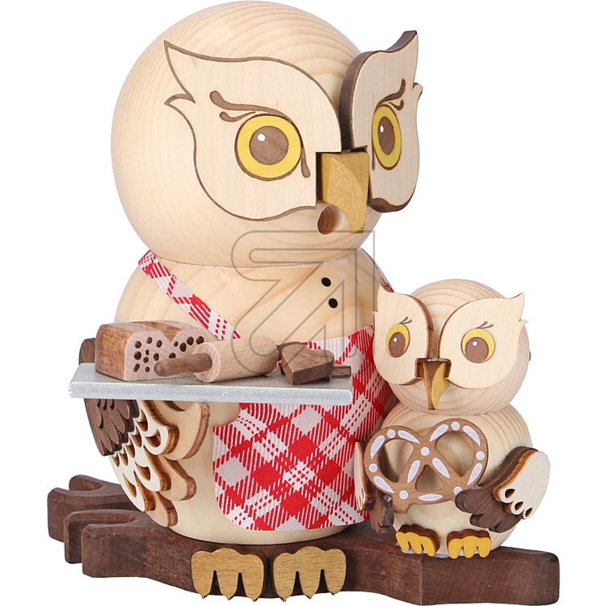 Drechslerei KuhnertRM owl Christmas bakery with child 37244Article-No: 822250