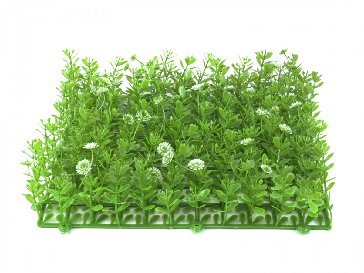 EUROPALMSGrass mat, artificial, green-white, 25x25cmArticle-No: 82600089