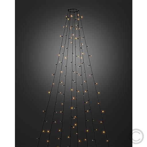 KonstsmideLED tree light jacket, 240 LEDs, amber, strand length 2.4m, ring Ø 11cm 6320-810Article-No: 830335