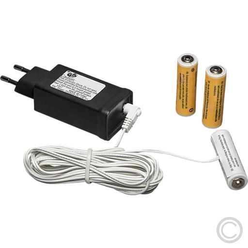 KonstsmidePlug-in power supply for 230V mains operation of battery-operated items 3 Mignon 4.5V=/0.5A 5163-000Article-No: 830935