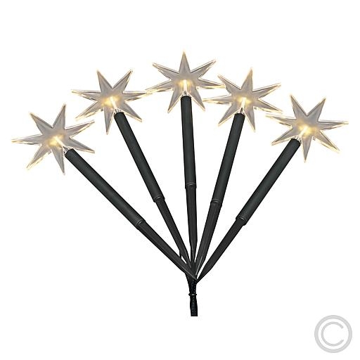 KonstsmideLED star glow stick 5x1 LED 11.8x24cm warm white 4468-100Article-No: 831460