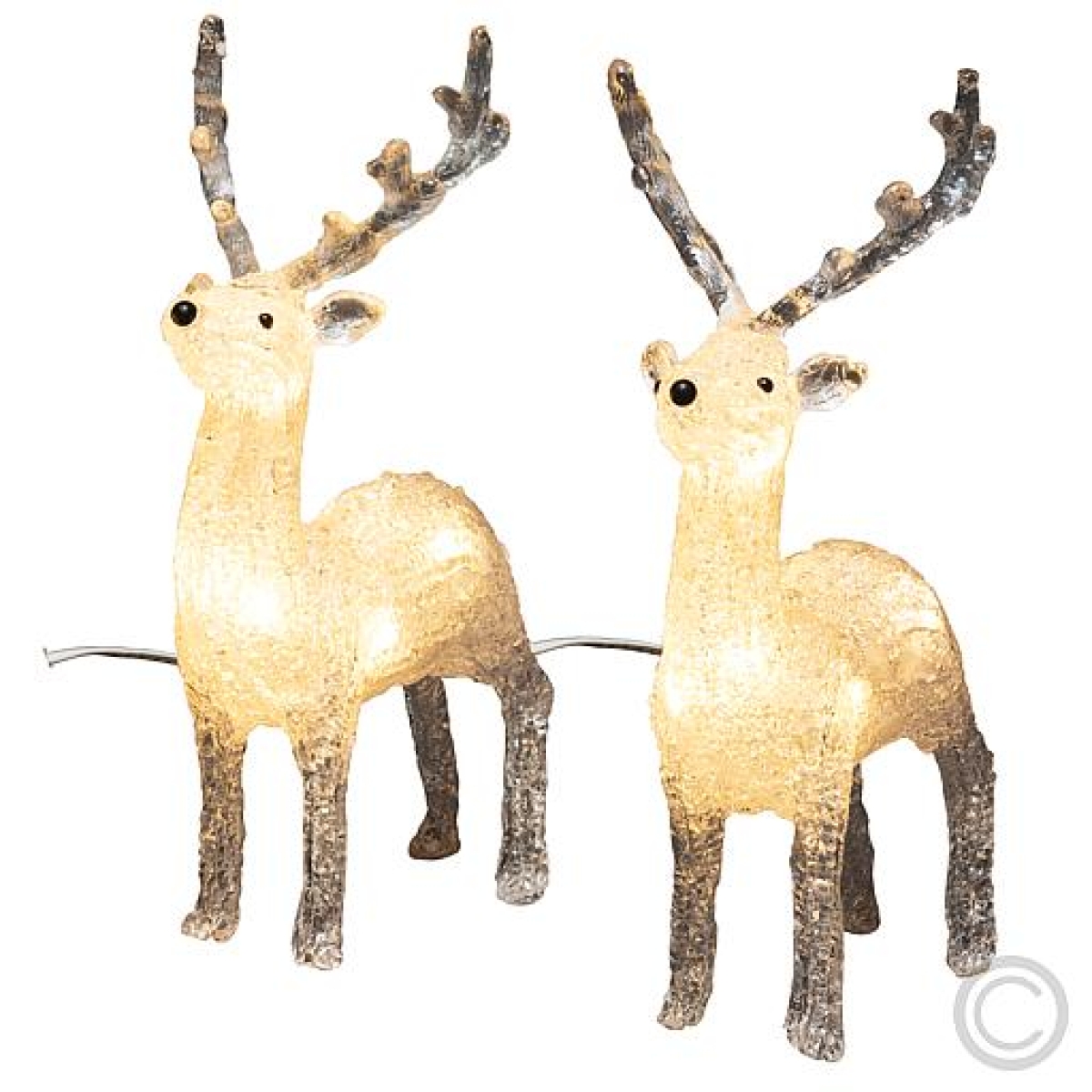 KonstsmideLED acrylic reindeer 5x8 LEDs warm white 13x19cm 6288-103Article-No: 831480