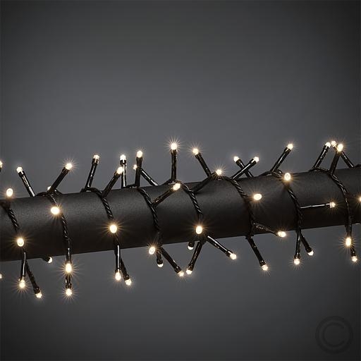 KonstsmideLED micro cluster light chain illuminated length 4.38m total length 7.38m 200 LEDs warm white 3875-100Article-No: 831590