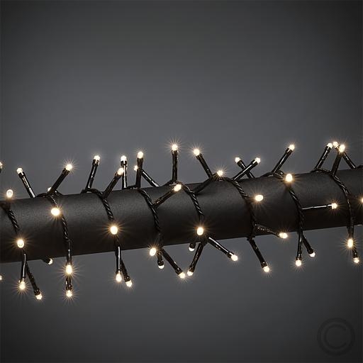 KonstsmideLED micro-cluster light chain illuminated length 8.78m total length 11.78m 400 LEDs warm white 3876-100Article-No: 831595