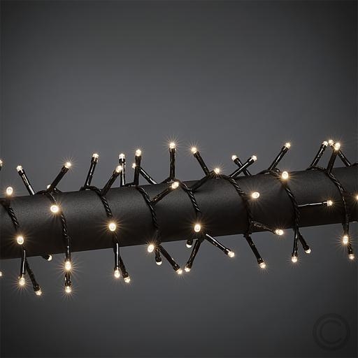 KonstsmideLED micro cluster light chain inside/outside illuminated length 17.58m total length 22.58m 800 LEDs warm white 3869-100Article-No: 831670