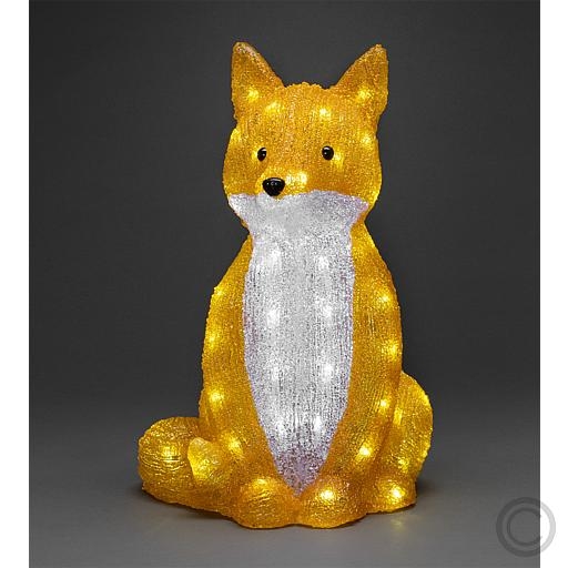 KonstsmideLED acrylic fox inside and outside 64 LEDs white 25.5x40cm 6235-203Article-No: 831785