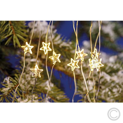 EGBLED-Micro-Bündel-Lichterkette mit Sternen 200 ww LED 10 Stränge 4027236043423Artikel-Nr: 833070