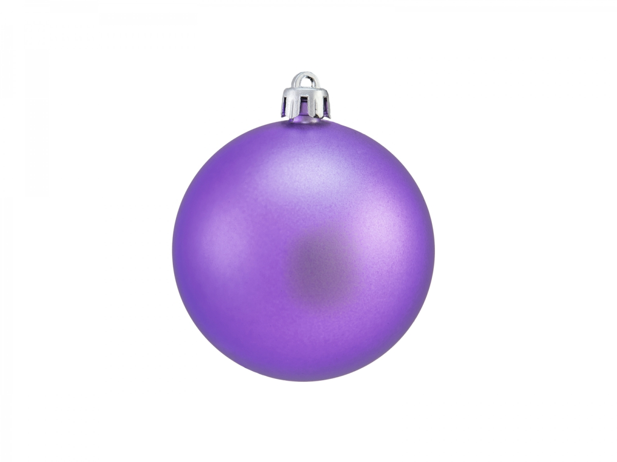EUROPALMSDeco Ball 7cm, purple, matt 6x
