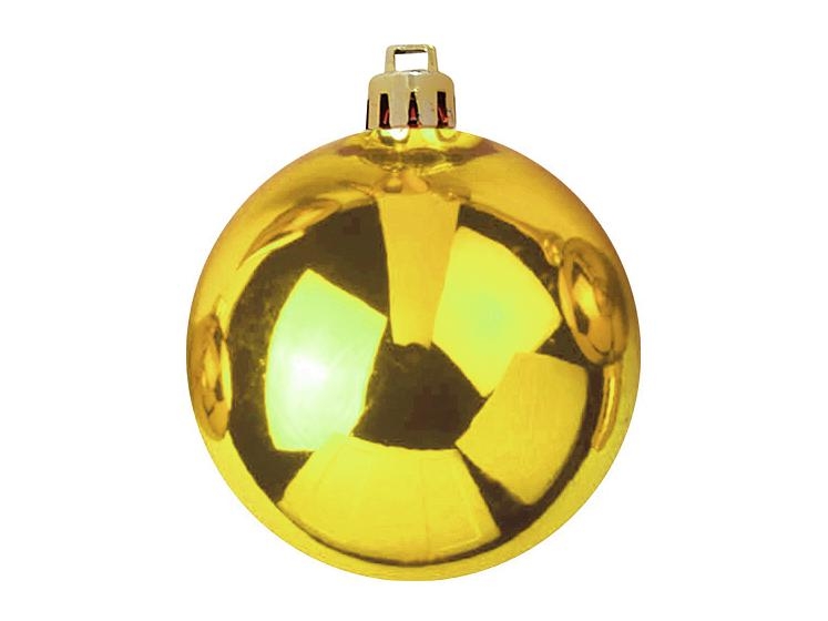EUROPALMSDeco Ball 10cm, gold 4x