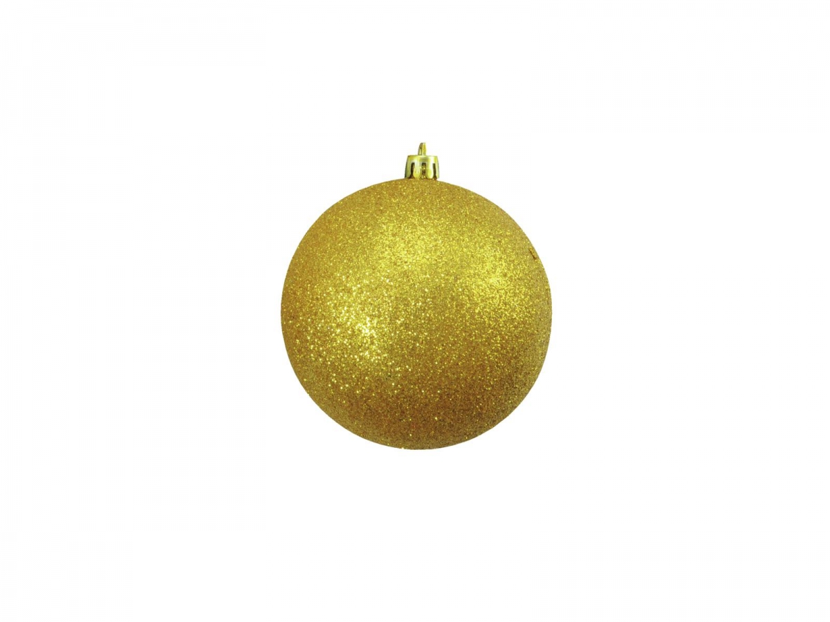 EUROPALMSDeco Ball 10cm, gold, glitter 4x