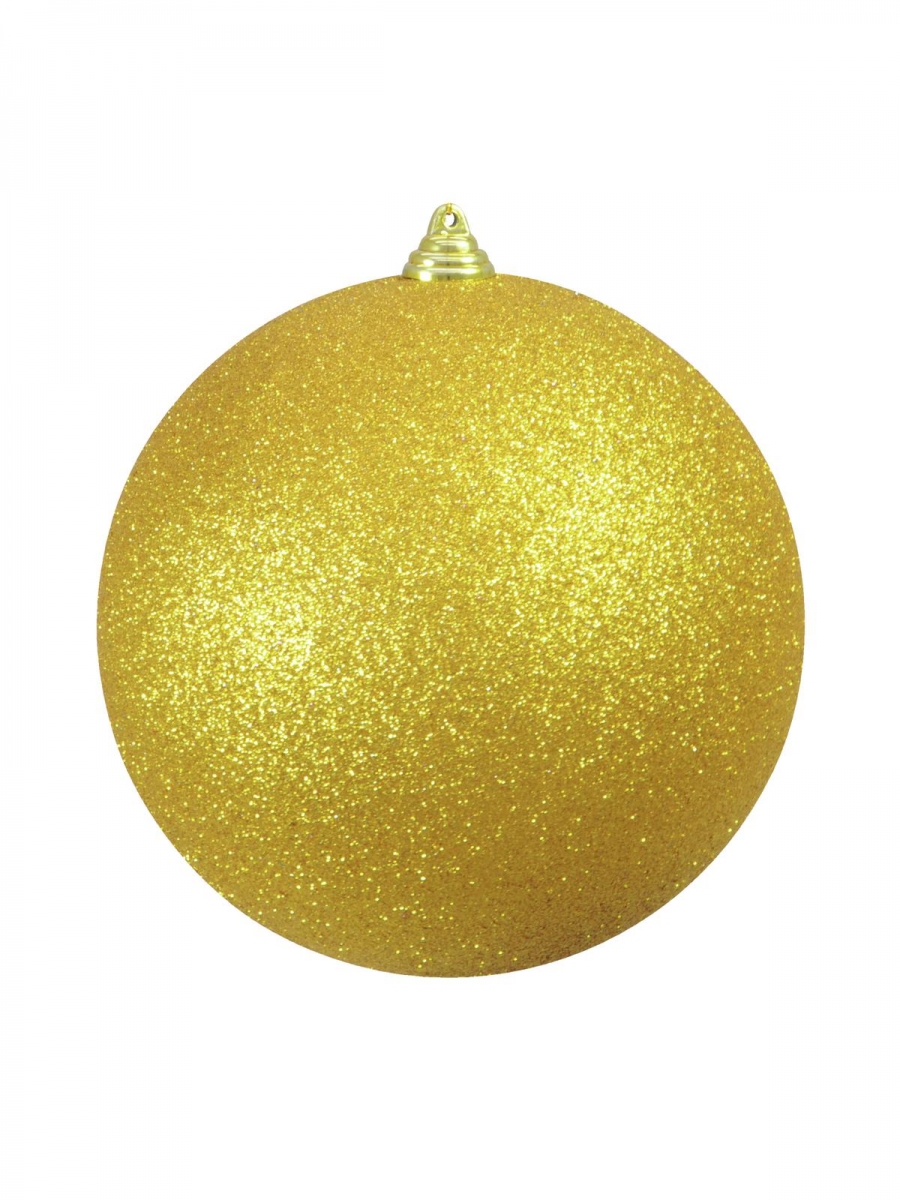 EUROPALMSDeco Ball 20cm, gold, glitter