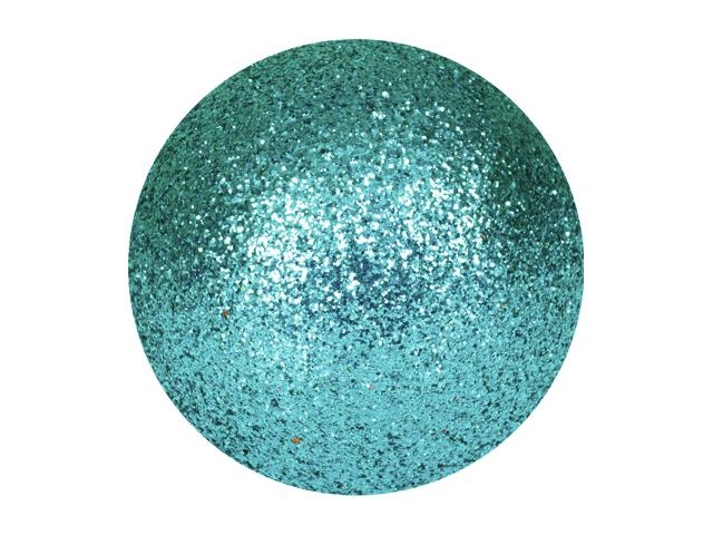 EUROPALMSDeco Ball 3,5cm, turquoise, glitter 48x