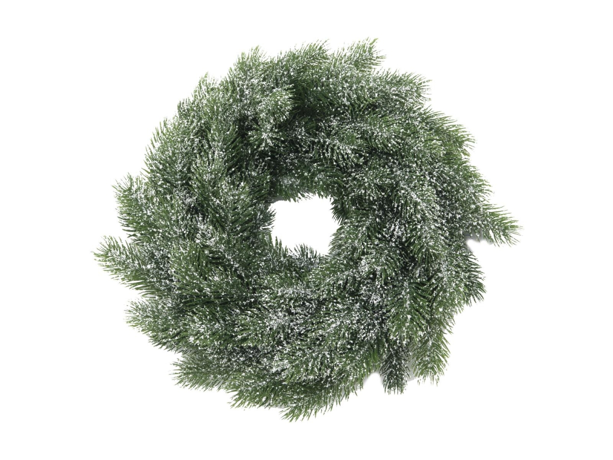 EUROPALMSFir wreath, snowy, PE, 45cm
