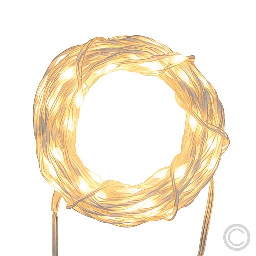 LUXAMHB LED light chain Professional 500 flg. amber, white metal wire 55124Article-No: 836490
