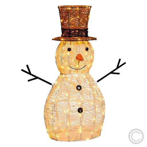 LUXALED metal snowman 160 LEDs amber Ø 50x70cm 63945Article-No: 837430