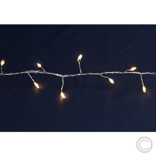 LUXALED light chain micro-cluster inside/outside Dist. of the lights 2cm illuminated l. 20m Total length 24m 1000 LEDs warm white 67684