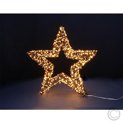 LUXALED 3D metal star to stand and hang 800 LEDs warm white 35x35cm 68414Article-No: 837580