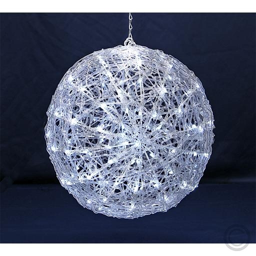LUXALED 3D acrylic sphere for inside and outside 140 LEDs white Ø 36cm 68070Article-No: 837620