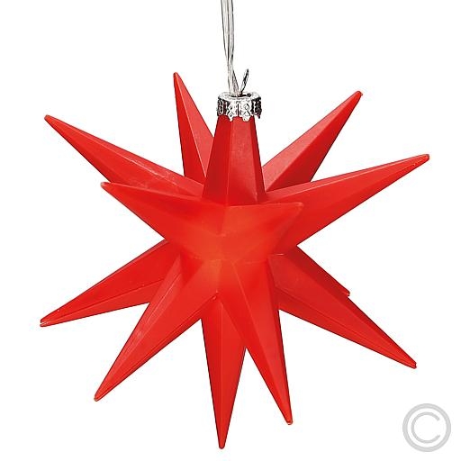 SAICOLED-Kunststoff-Weihnachtsstern 1 LED Ø 12cm rot CW62-1003Artikel-Nr: 839350