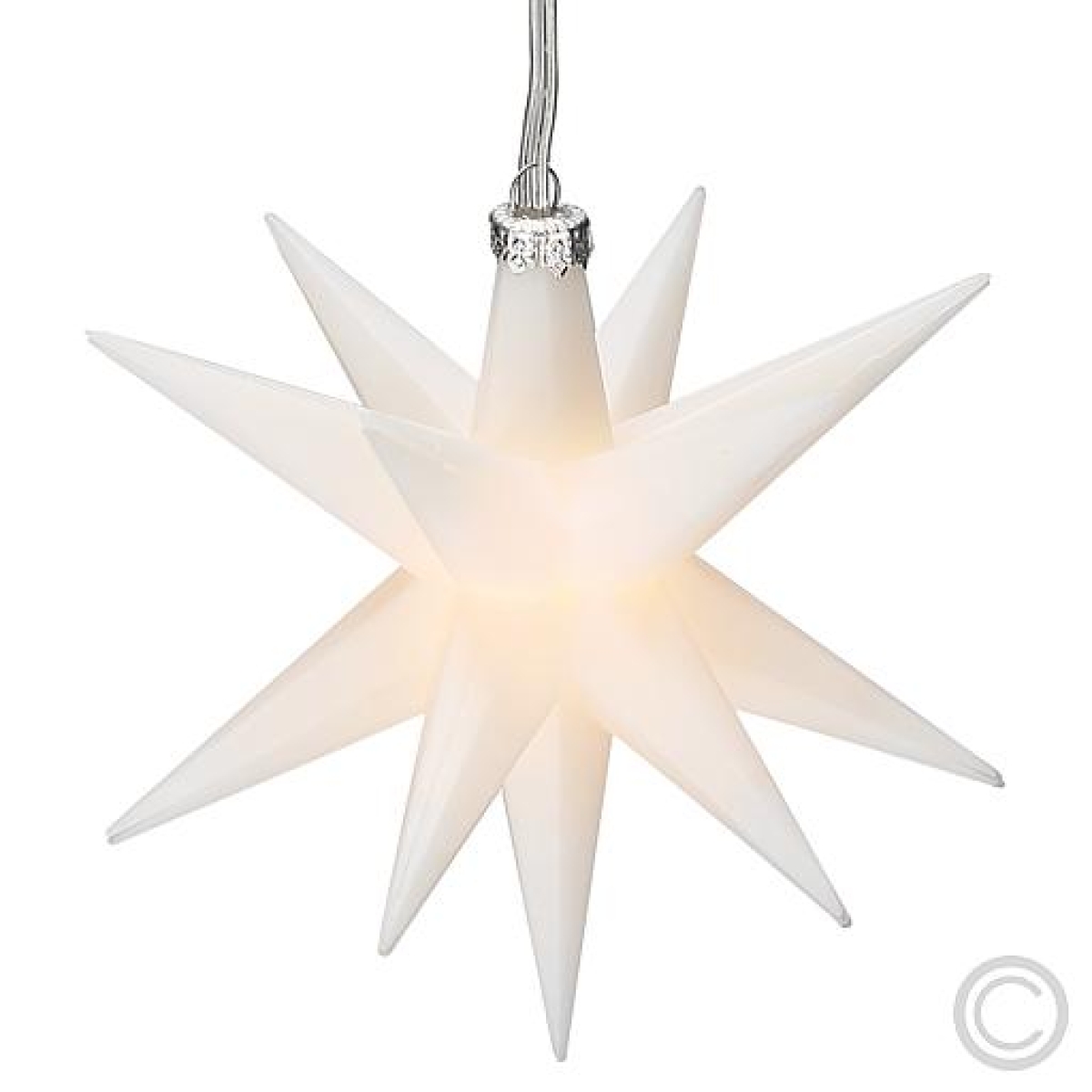 SAICOLED plastic Christmas star 1 LED Ø 12cm white CW62-1009Article-No: 839355