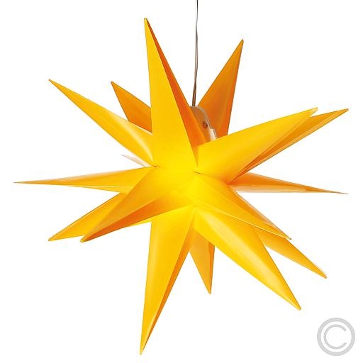 SAICOLED plastic star 1 LED 35x35cm yellow CAS30191Article-No: 839405
