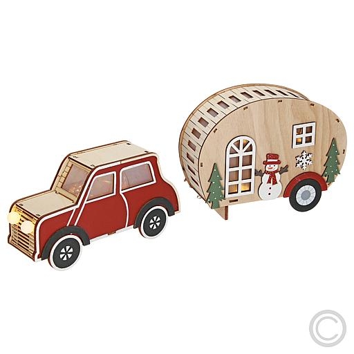 SAICOLED wooden caravan 10 LEDs warm white 43.5x8x17cm CD49-1120Article-No: 839460