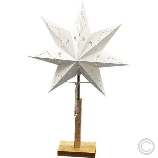 Best SeasonPaper candlestick star 1 flame 34x55cm white 232-00Article-No: 842125