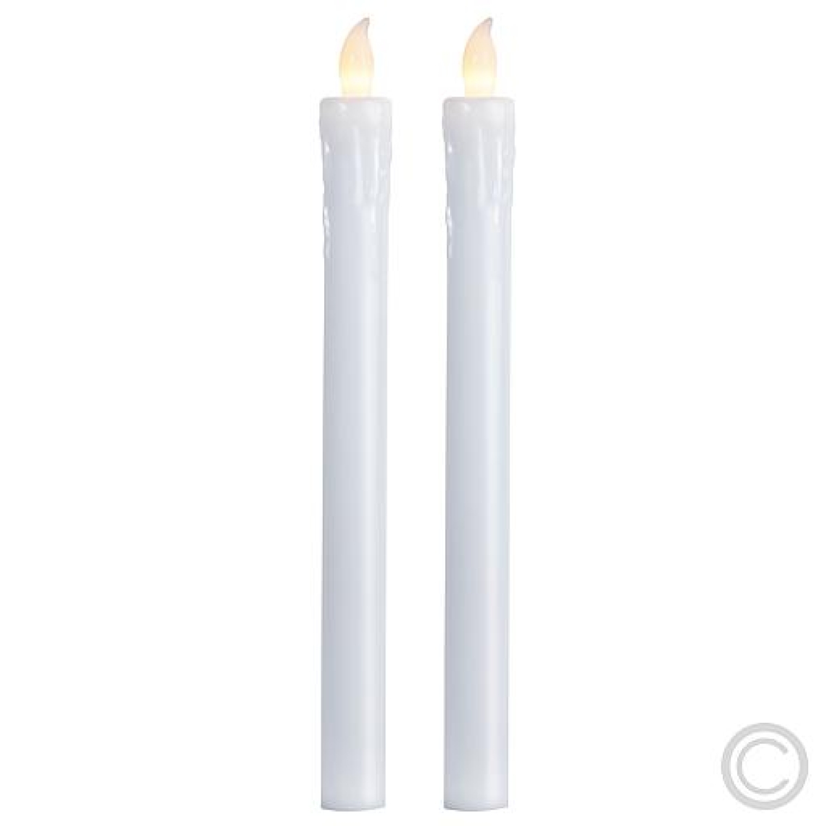 Best SeasonLED candles set of 2 press white 066-60-Price for 2 pcs.Article-No: 842475