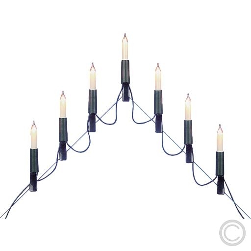 EGBCandle arch chain with small shaft candles total length 2.1m 34V/2W 7 flamesArticle-No: 849045