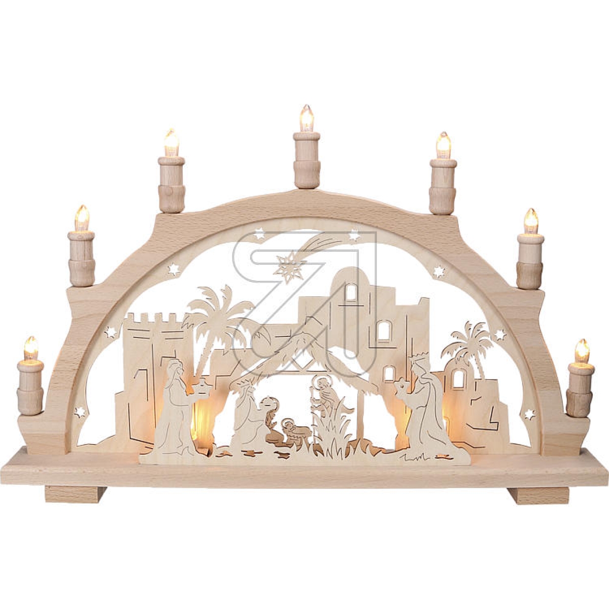 Lenk&Sohn7-flame candle arch nativity scene 57201Article-No: 853200