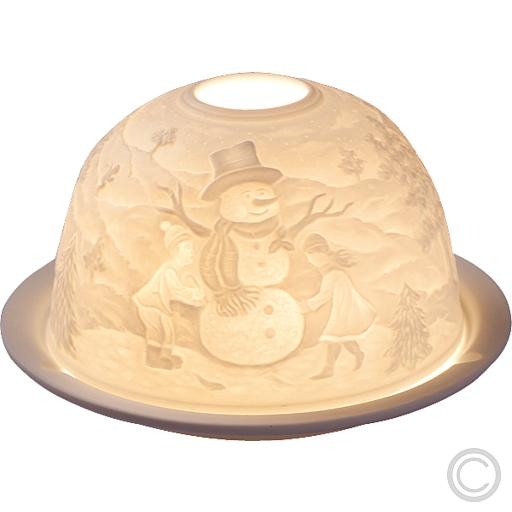 SAICOPorzellan-Licht Dome-Light Weihnachtsmann und Schneemann 805001Artikel-Nr: 861180